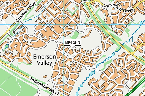 MK4 2HN map - OS VectorMap District (Ordnance Survey)