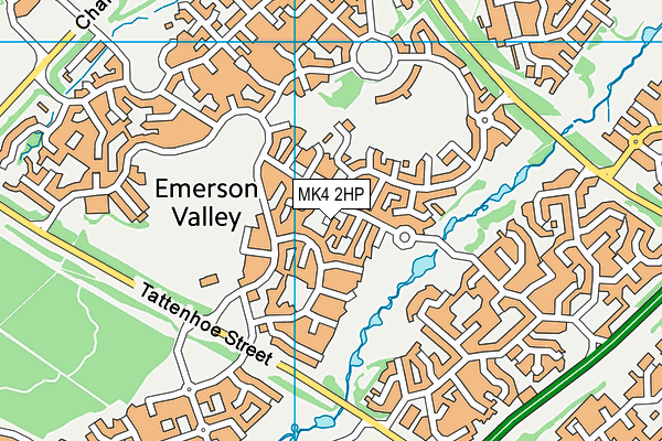 MK4 2HP map - OS VectorMap District (Ordnance Survey)