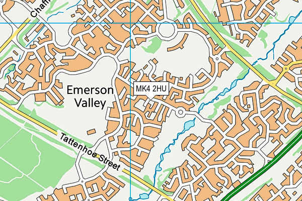 MK4 2HU map - OS VectorMap District (Ordnance Survey)