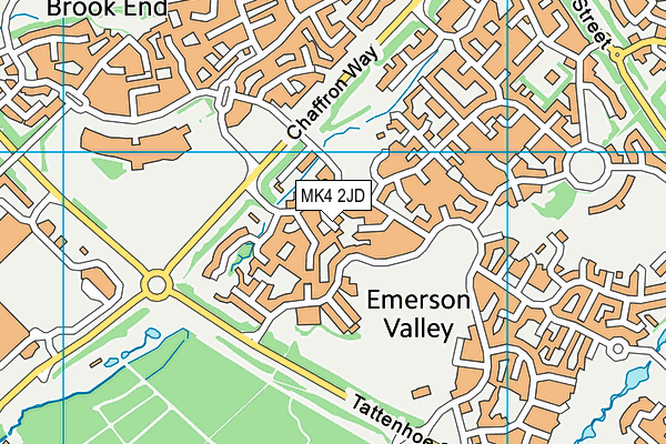 MK4 2JD map - OS VectorMap District (Ordnance Survey)