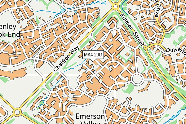 MK4 2JG map - OS VectorMap District (Ordnance Survey)