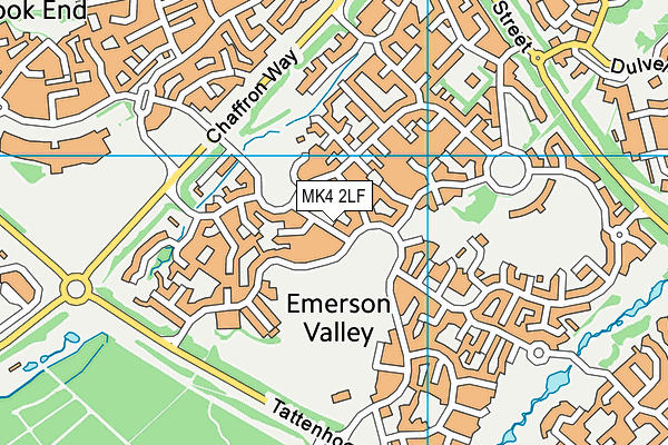 MK4 2LF map - OS VectorMap District (Ordnance Survey)