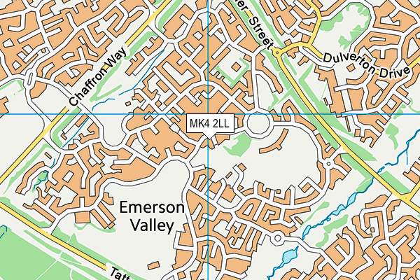 MK4 2LL map - OS VectorMap District (Ordnance Survey)