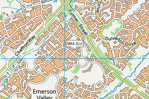 MK4 2LU map - OS VectorMap District (Ordnance Survey)