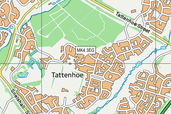 MK4 3EG map - OS VectorMap District (Ordnance Survey)