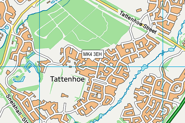 MK4 3EH map - OS VectorMap District (Ordnance Survey)