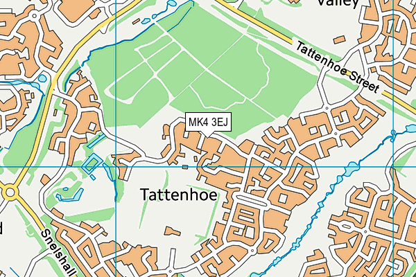 MK4 3EJ map - OS VectorMap District (Ordnance Survey)