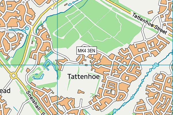 MK4 3EN map - OS VectorMap District (Ordnance Survey)