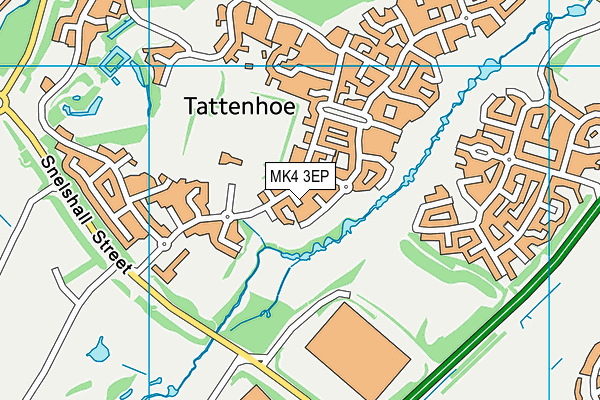 MK4 3EP map - OS VectorMap District (Ordnance Survey)