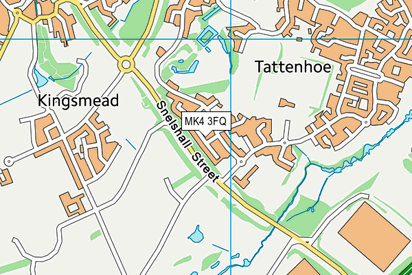 MK4 3FQ map - OS VectorMap District (Ordnance Survey)