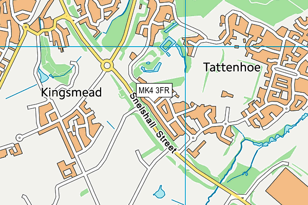 MK4 3FR map - OS VectorMap District (Ordnance Survey)