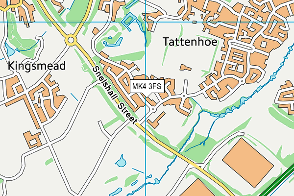 MK4 3FS map - OS VectorMap District (Ordnance Survey)