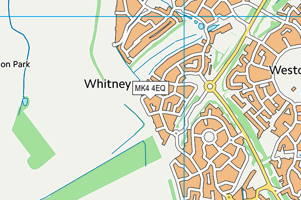 MK4 4EQ map - OS VectorMap District (Ordnance Survey)