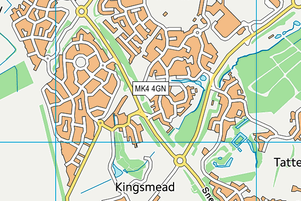 MK4 4GN map - OS VectorMap District (Ordnance Survey)