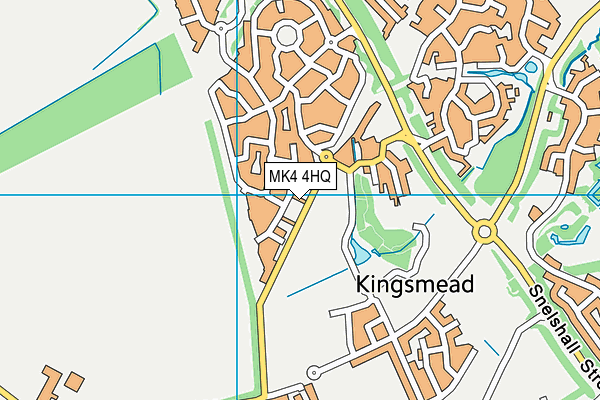 MK4 4HQ map - OS VectorMap District (Ordnance Survey)