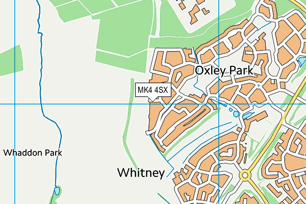 MK4 4SX map - OS VectorMap District (Ordnance Survey)