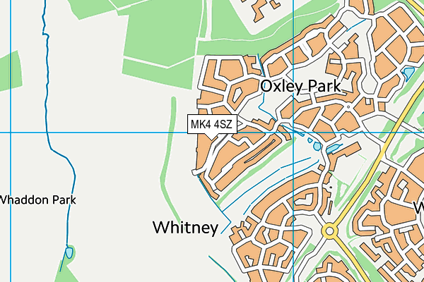 MK4 4SZ map - OS VectorMap District (Ordnance Survey)