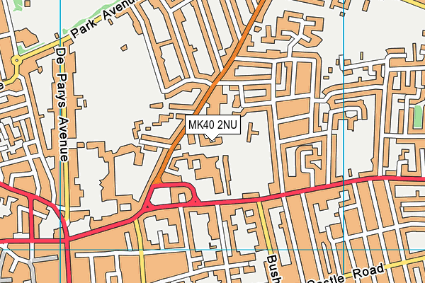 MK40 2NU map - OS VectorMap District (Ordnance Survey)