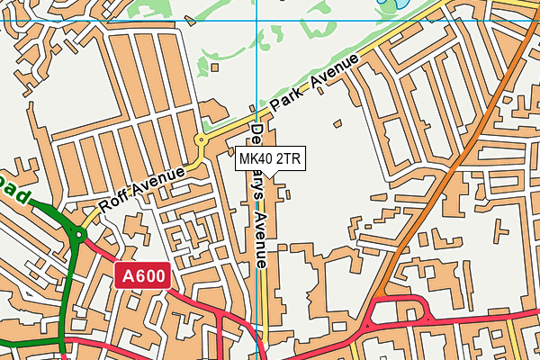 MK40 2TR map - OS VectorMap District (Ordnance Survey)