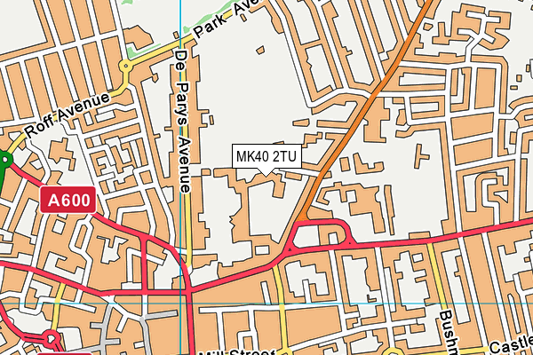 Bedford School map (MK40 2TU) - OS VectorMap District (Ordnance Survey)