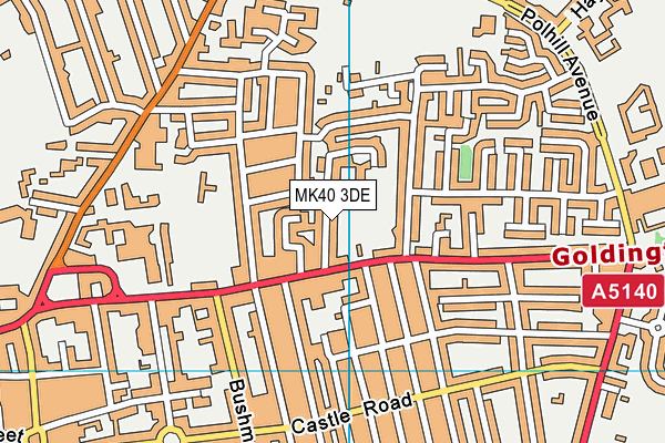 MK40 3DE map - OS VectorMap District (Ordnance Survey)