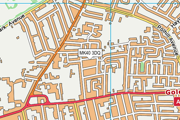 MK40 3DQ map - OS VectorMap District (Ordnance Survey)