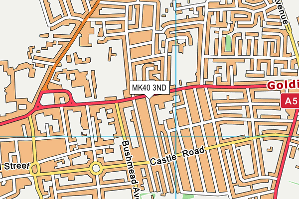 MK40 3ND map - OS VectorMap District (Ordnance Survey)