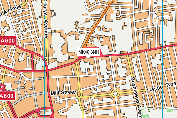 MK40 3NH map - OS VectorMap District (Ordnance Survey)