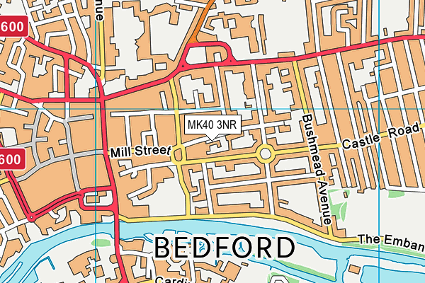 MK40 3NR map - OS VectorMap District (Ordnance Survey)