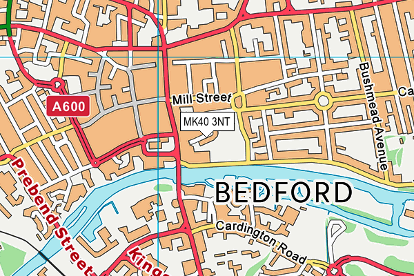 MK40 3NT map - OS VectorMap District (Ordnance Survey)