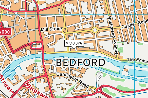 MK40 3PA map - OS VectorMap District (Ordnance Survey)