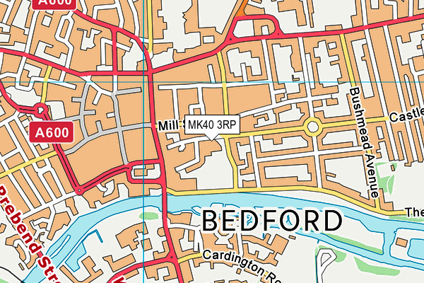 MK40 3RP map - OS VectorMap District (Ordnance Survey)