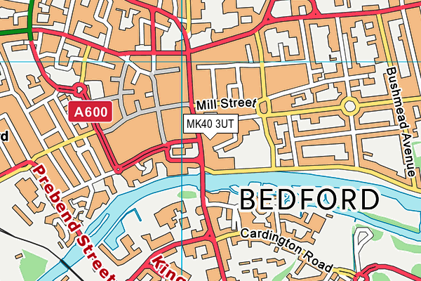 MK40 3UT map - OS VectorMap District (Ordnance Survey)