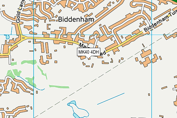 MK40 4DH map - OS VectorMap District (Ordnance Survey)