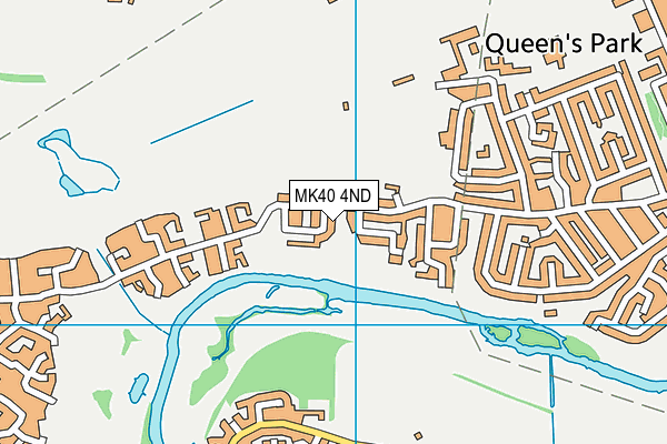 MK40 4ND map - OS VectorMap District (Ordnance Survey)