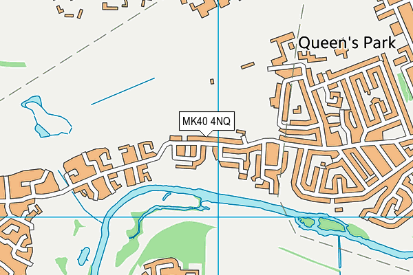 MK40 4NQ map - OS VectorMap District (Ordnance Survey)