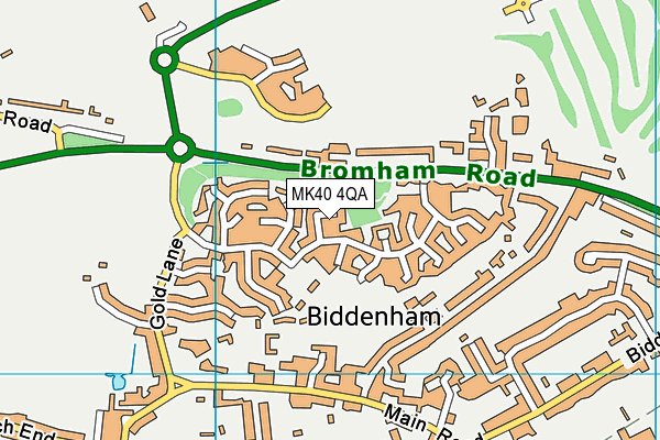 MK40 4QA map - OS VectorMap District (Ordnance Survey)