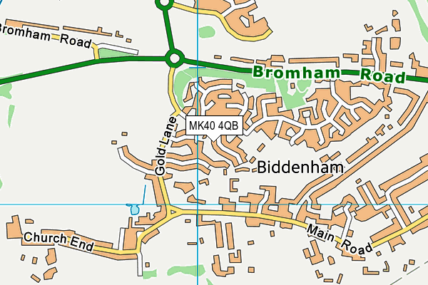 MK40 4QB map - OS VectorMap District (Ordnance Survey)