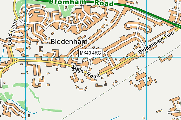 MK40 4RG map - OS VectorMap District (Ordnance Survey)