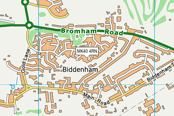 MK40 4RN map - OS VectorMap District (Ordnance Survey)