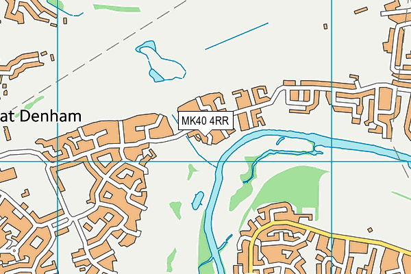 MK40 4RR map - OS VectorMap District (Ordnance Survey)