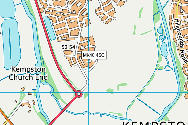 Great Denham Country Park map (MK40 4SQ) - OS VectorMap District (Ordnance Survey)