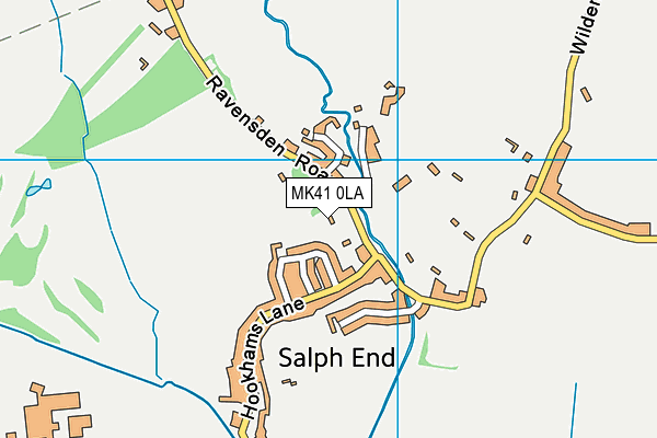 MK41 0LA map - OS VectorMap District (Ordnance Survey)