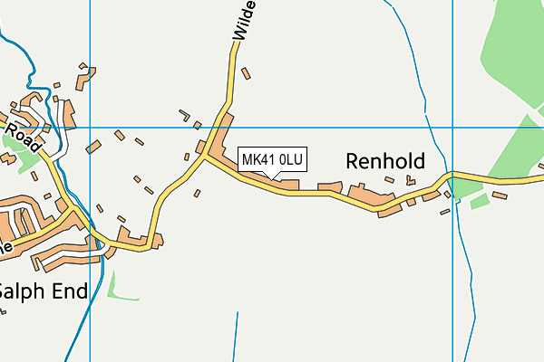 Renhold VC Primary School map (MK41 0LU) - OS VectorMap District (Ordnance Survey)