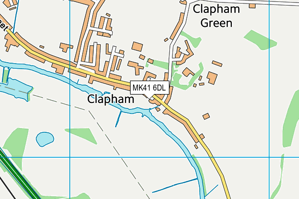 MK41 6DL map - OS VectorMap District (Ordnance Survey)