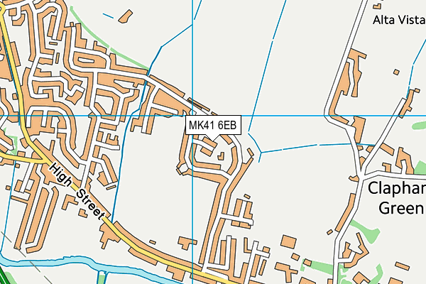 MK41 6EB map - OS VectorMap District (Ordnance Survey)