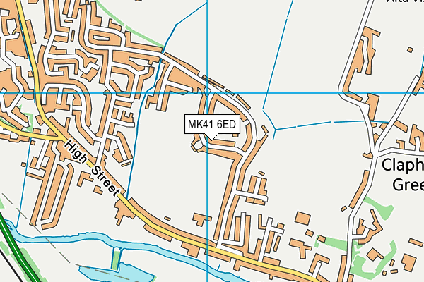 MK41 6ED map - OS VectorMap District (Ordnance Survey)