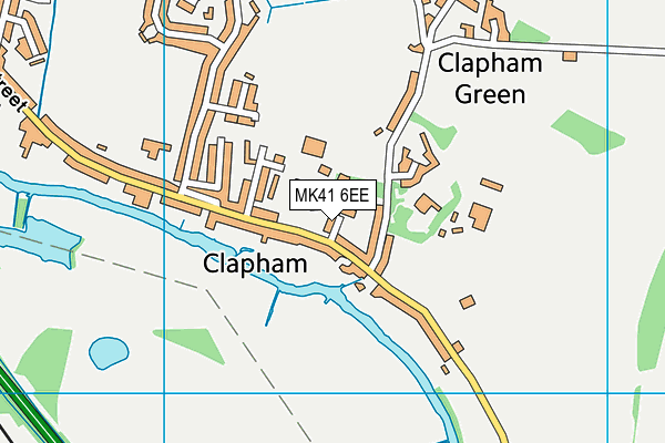 MK41 6EE map - OS VectorMap District (Ordnance Survey)