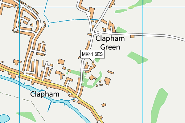 MK41 6ES map - OS VectorMap District (Ordnance Survey)