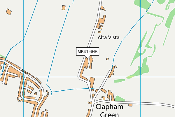 MK41 6HB map - OS VectorMap District (Ordnance Survey)